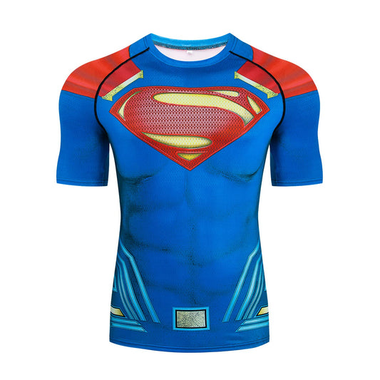Super Hero T-Shirt Sports and Leisure Compression Shirt