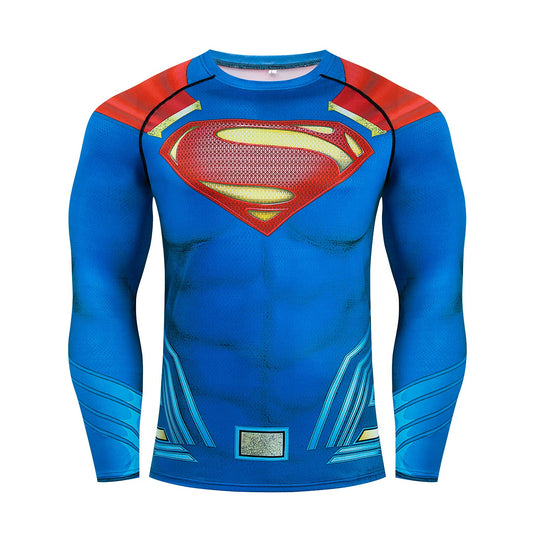 Super Hero Long Sleeve Model Compression Shirt